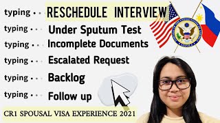 Paano Makapag RESCHEDULE NG INTERVIEW SA US EMBASSY MANILA | walang sumasagot sa telepono, backlog,.