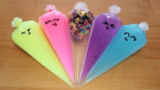 Making Strawberry Milk Slime with Piping Bags ! Most Satisfying Slime Video ! Part 98 screenshot 4