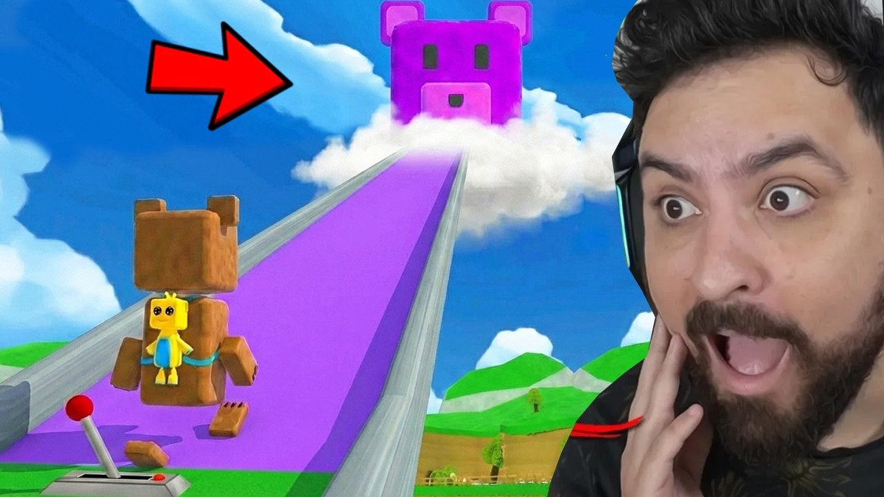 ENCONTREI uma ESCADA PARA O CÉU em SUPER BEAR ADVENTURE !!