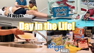 34 Weeks OB Appointment, Indoor Water Park, Kroger Haul + MORE! | Day in the Life