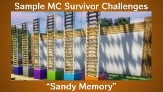 Sample MC Survivor Challenges: Sandy Memory