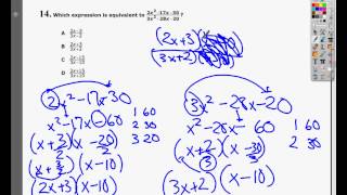Question 14 - Practice Test 2 - Tennessee EOC Algebra 1 (2015 New EOC Practice - Question 13)