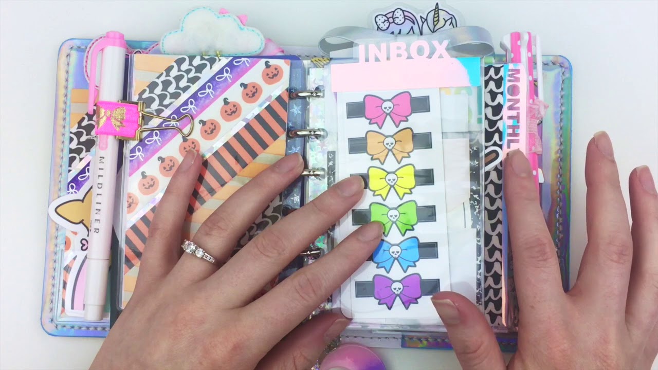 Halloween Holo Pellestudio Pocket Rings Planner Setup