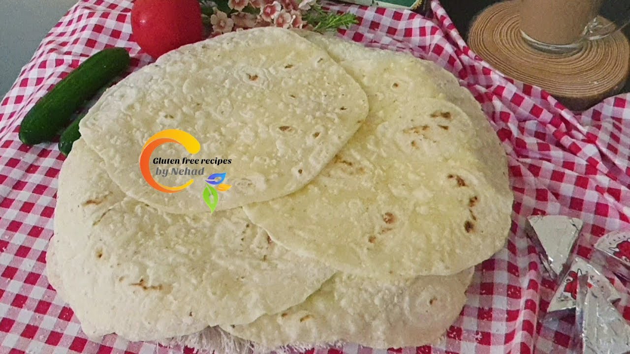 خبز التورتيلا او الشاورما الخالى من الجلوتين Gluten-free tortilla