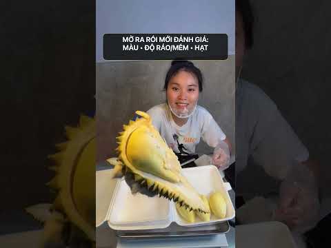 Nhìn vỏ sầu riêng có đoán được cơm bên trong không? #Shorts