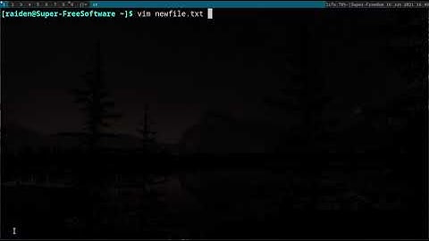 تعلم أوامر VIM محرر النصوص أحد برامج جنو لينكس الحلقة الأولى