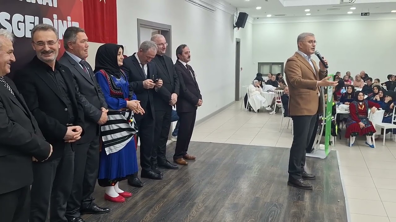 Trabzon Şalpazarı Dernekler federasyonu kültür gecesi Başkan Hilmi Türkmen'in slamlama konuşması 