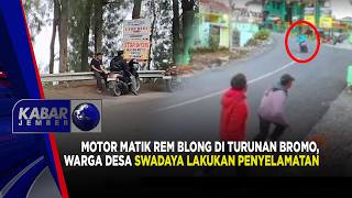 Motor Matik Rem Blong di Turunan Bromo, Warga Desa Swadaya Lakukan Penyelamatan | Kabar Jember