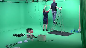 MoCap Setup 60x Realtime in Green Screen Room Optitrack Flex 13