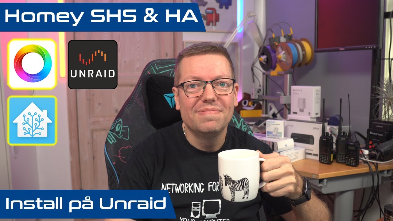 Homey SHS & HA install på Unraid - YouTube