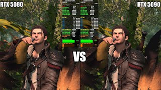 Final Fantasy XIV DawnTrail Benchmark, RTX 5080 VS RTX 5090 4K | R7 9800X3D 5.6GHz