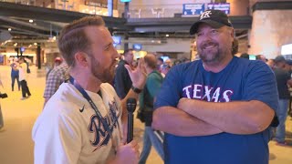 On to the World Series! Texas Rangers fans react to 11-4 rout of Houston Astros in Game 7 of ALCS