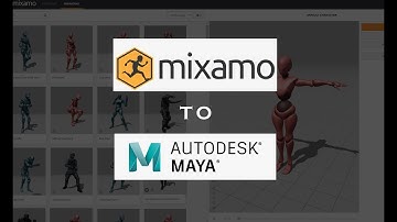Import mixamo animation clips to your 3d character model in maya || Mixamo animations to 3d mesh