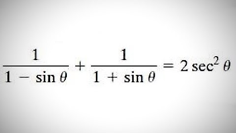 1/(1+sinx)+1/(1-sinx)=2sec²x
