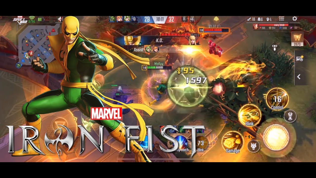 MARVEL Super War :  MUST WATCH! - IRON FIST Montage Gameplay