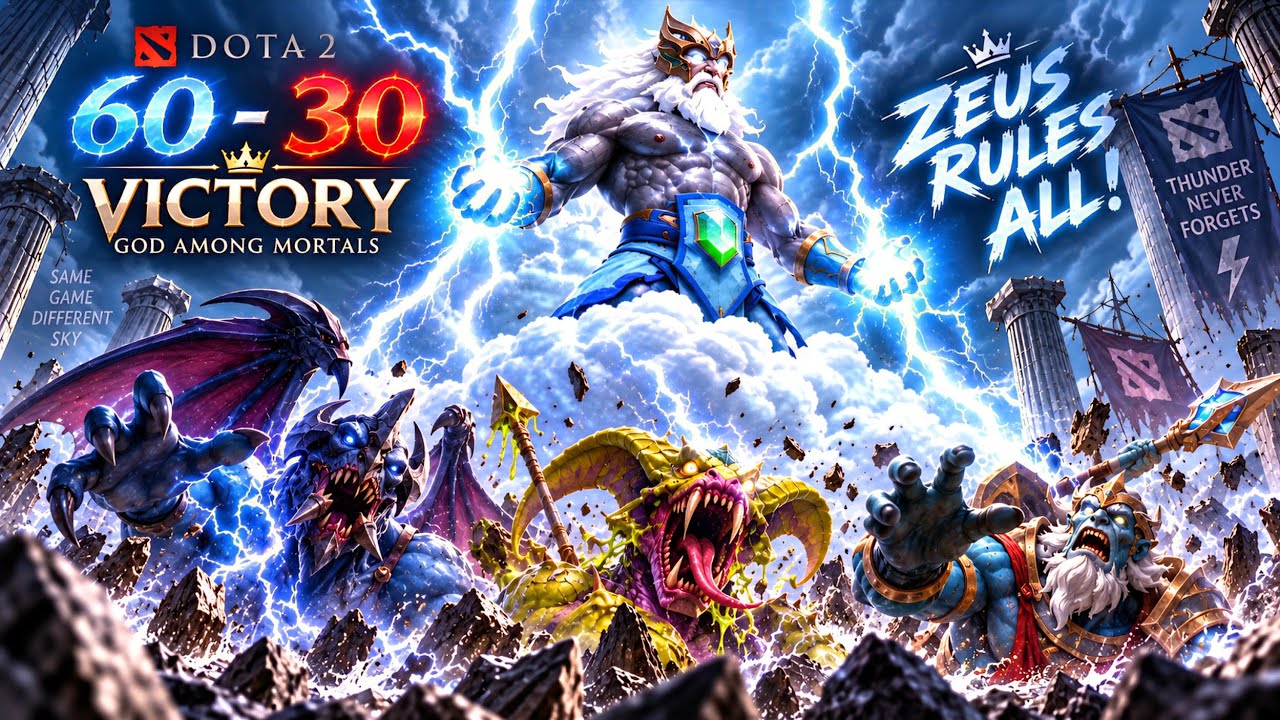 ⚡ ZEUS DOMINATES! 👑 God of Thunder Unleashed! | Dota 2 🔥