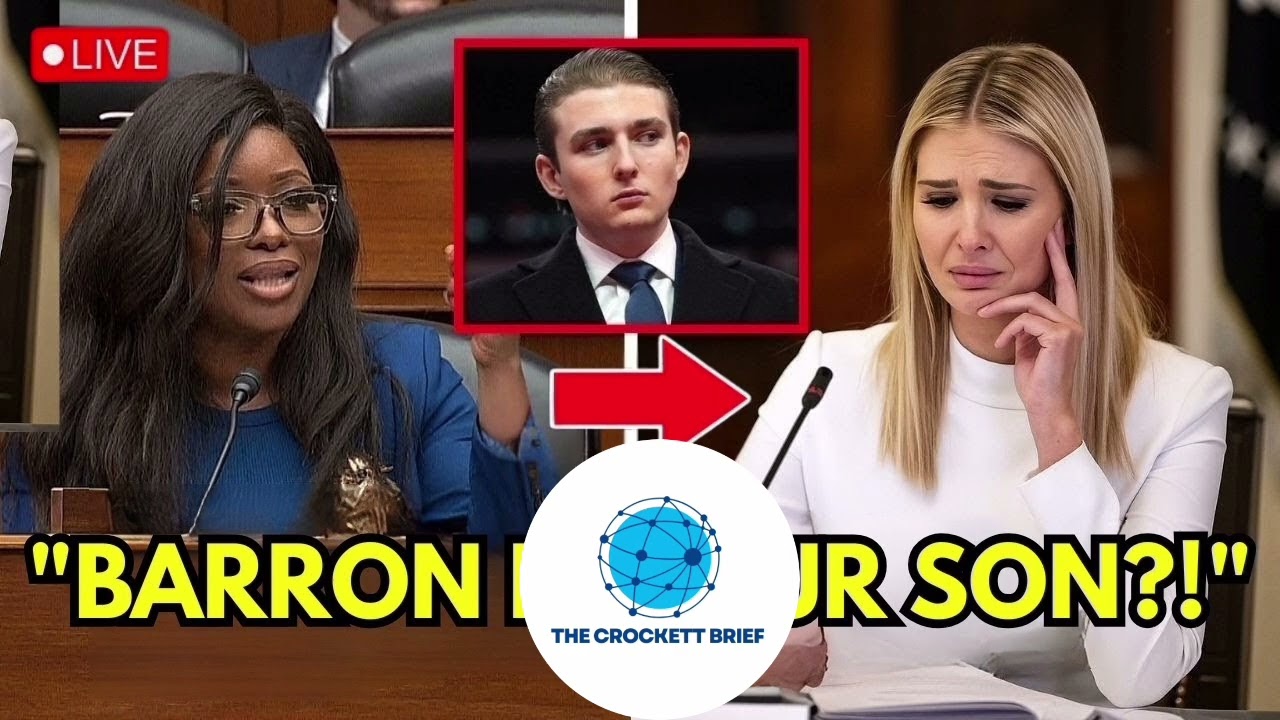 Ivanka Trump ERUPTS After Jasmine Crockett Drops Shocking Barron Revelation LIVE on Air