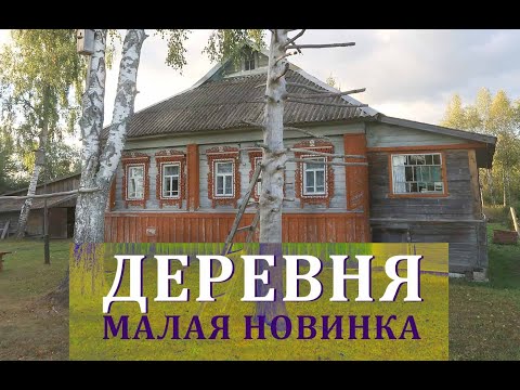 Старинная русская деревня в глуши/ Ярославская область/ Резные дома