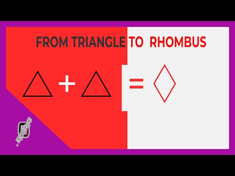 How To Draw Rhombus Parallelogram Shape From Triangle Using Inkscape
