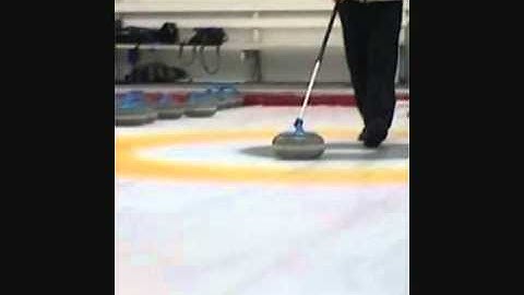 Sure-Shot Curling Stick: Instructional Video on Delivering a Stone