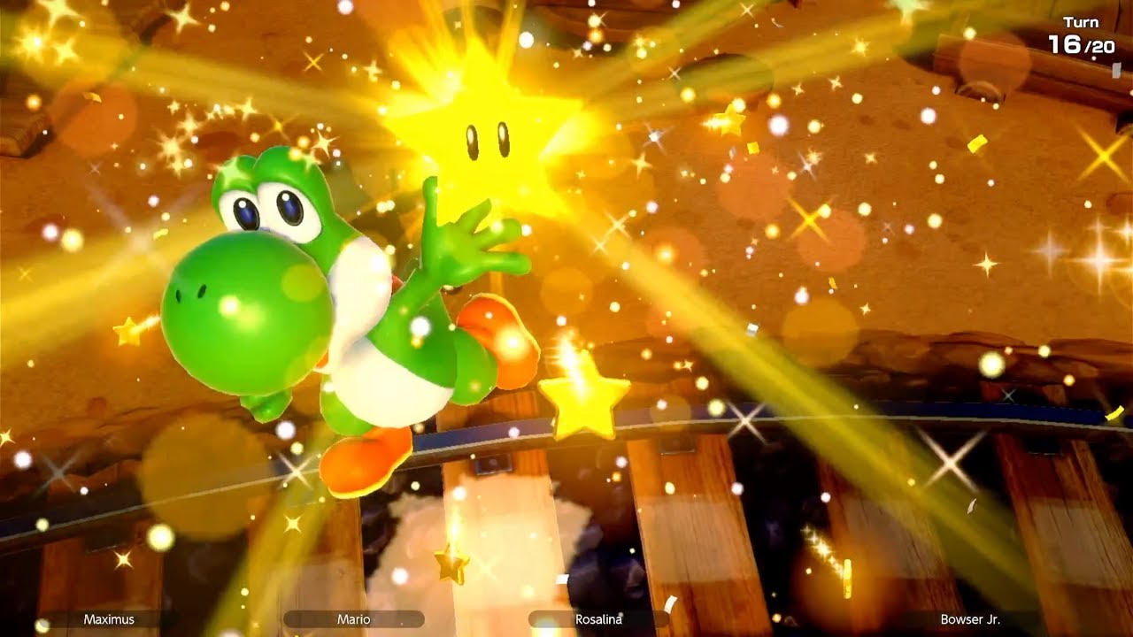 Super Mario Party Jamboree - Yoshi, Rosalina, Mario, Bowser Jr. - Western Land (20 Turns)