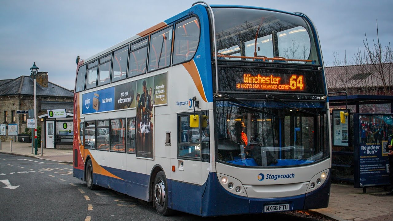 *LOUD TRIDENT* Stagecoach South Winchester based 19079 MX56FTU on route 64 29/12/2025