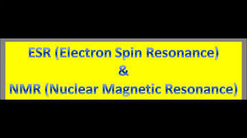 ESR & NMR-Lenz Law,Drago Experiment,Hyperfine Splitting & Lande Splitting Constant