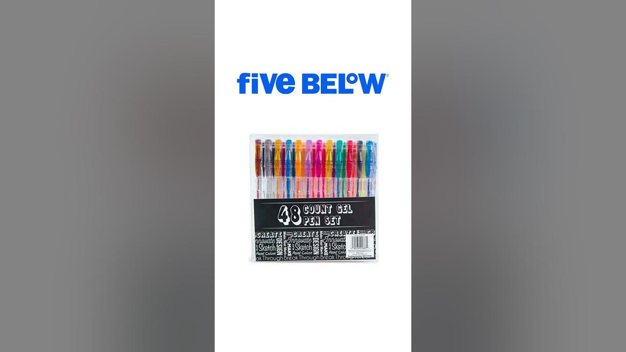 60-count gel pens set, Five Below