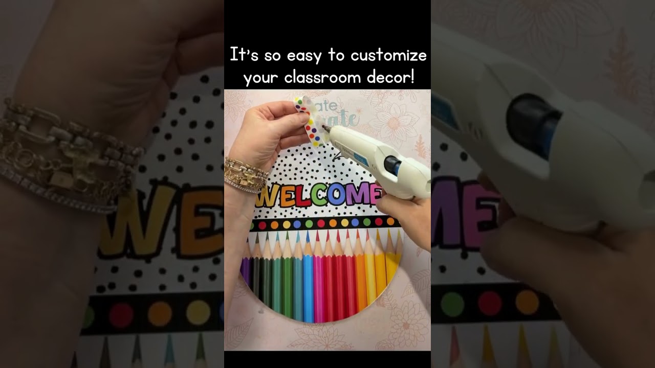 Personalized Door Signs for School Classrooms | Welcome Name Sign for Teachers | Back to School Sign