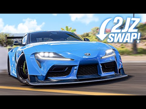 Forza Horizon 5 – 2JZ Widebody Toyota Supra Customization! (FH5 Gameplay)