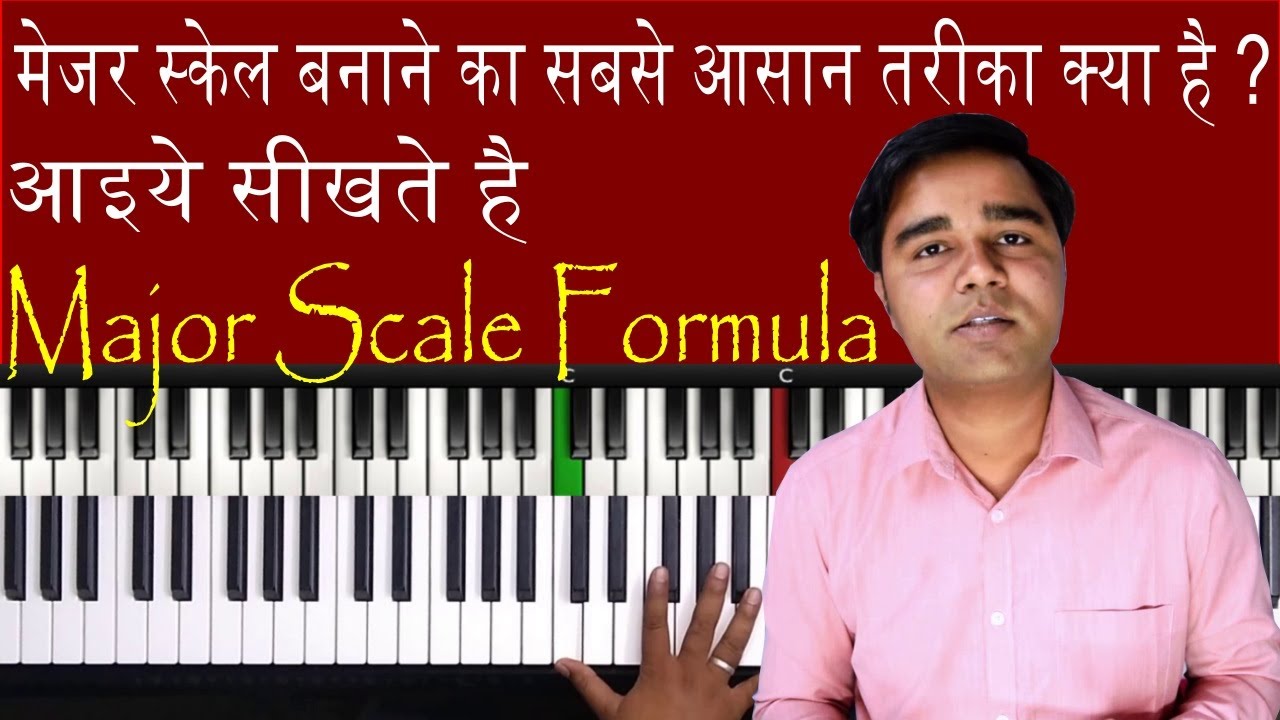 Learn Piano Hindi #8 How to form Major Scale| Major Scale Formulas ...