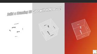 3D Rotating Cube with HTML and CSS | Part 1 | Tech Talker 360 |  @techtalker360