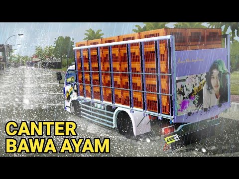 SHARE MOD CANTER MUATAN AYAM  BUSSID V3 2 YouTube