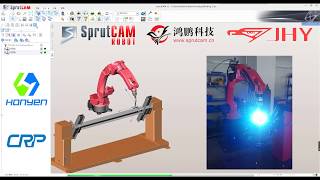 HONYEN robot programming for rotary welding
