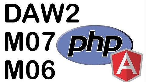 [DAW2M07] Microservicios. Conectar Angular y PHP - php