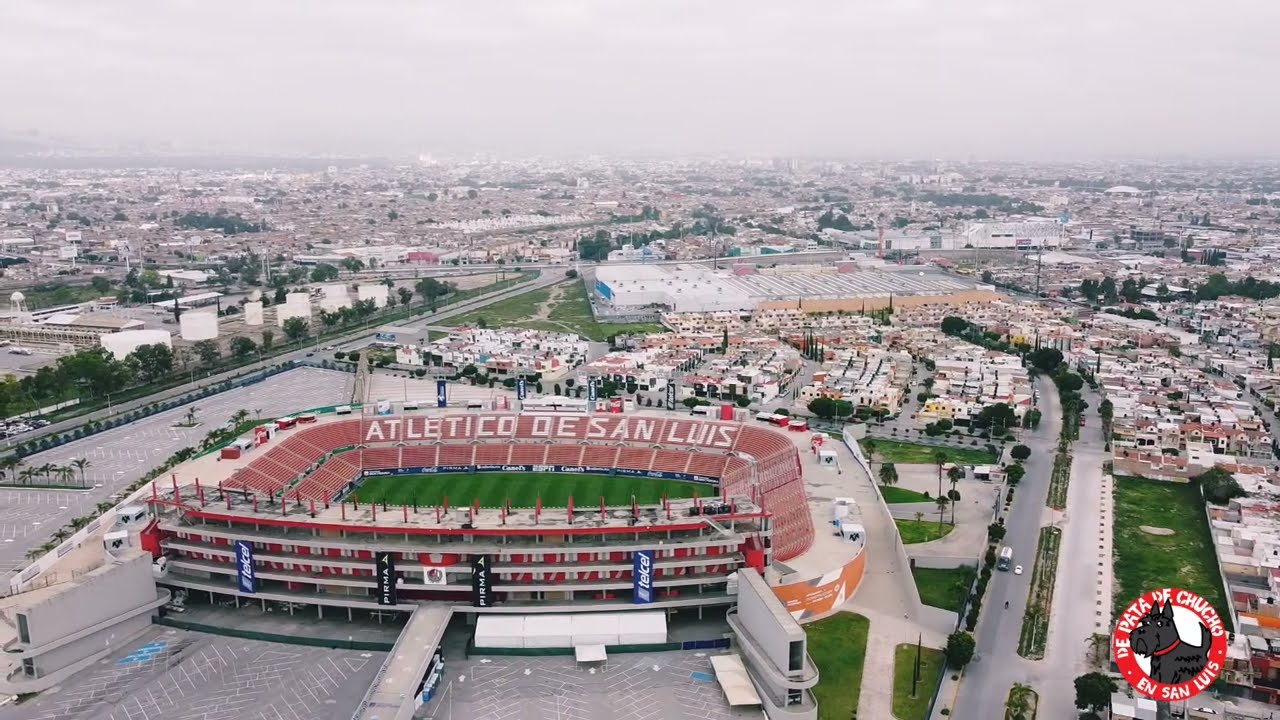 Vista aérea estadio Alfonso Lastras S.L.P.