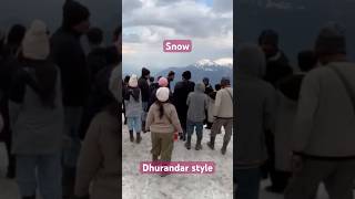 Snowing☃️ #dhurandharsong #youtubeindia #trending 🏔️🏔️ #youtubeshorts