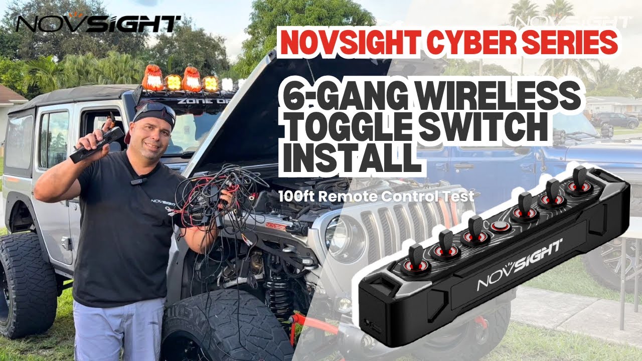 Novsight Switch Qr Code Novsight 6-Gang Toggle Switch Install | Control Your Lights from 100ft ...