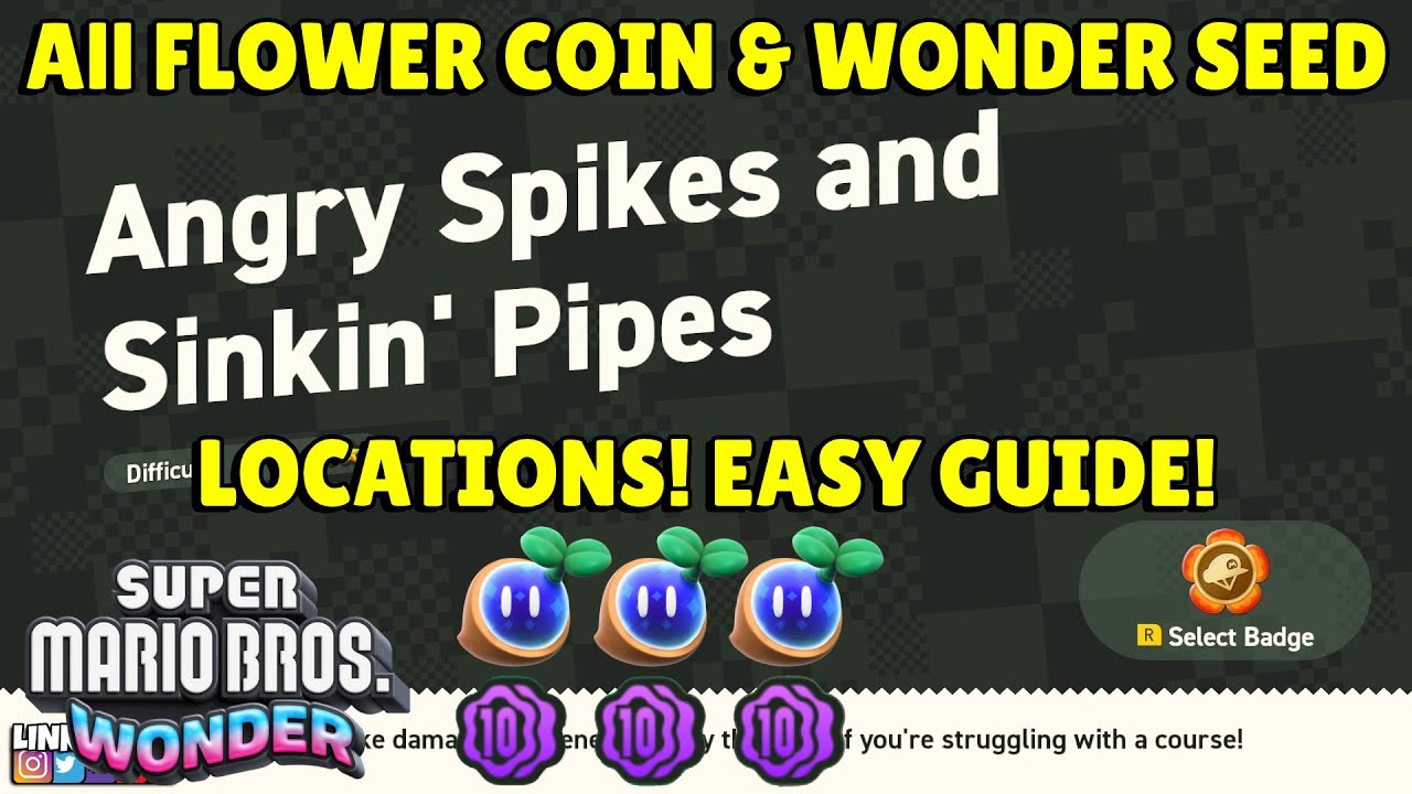 How to get the Wonder Seeds in Angry Spikes and Sinkin' Pipes in