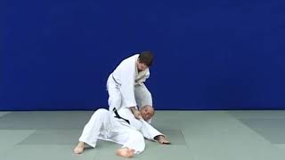 Judo "Morote seoi nage", борьба дзюдо, бросок через спину на татами в кимоно, тренировка борцов
