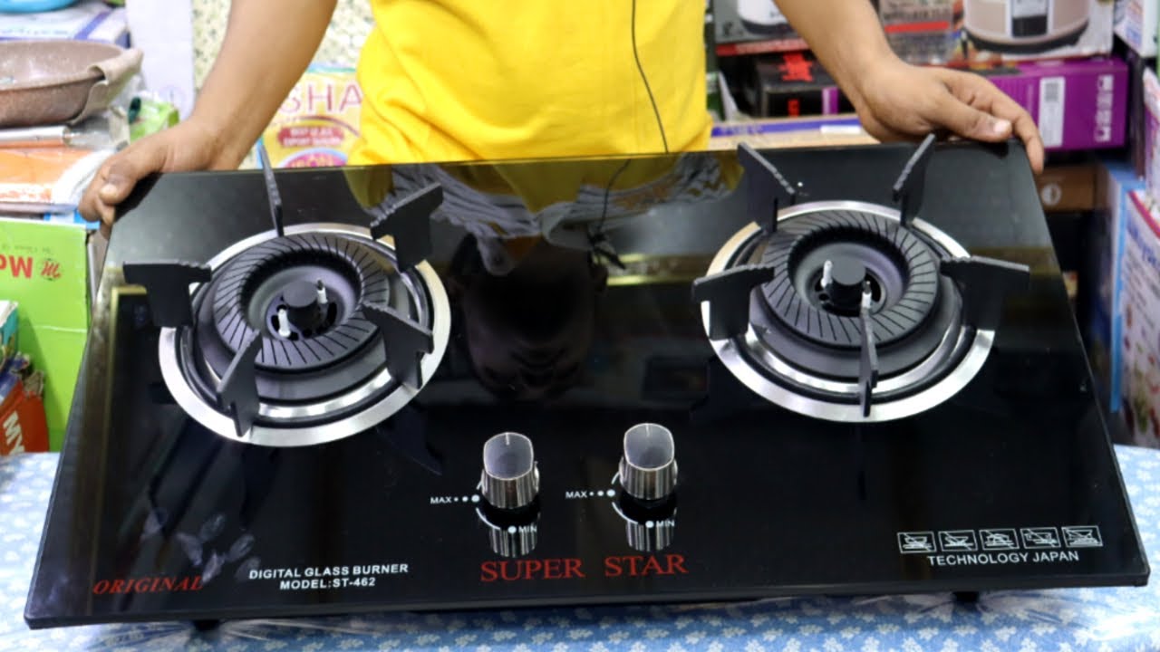 ডাবল ইন্ডাকশন চুলা ব্যাটারি ফায়ার হিট প্রফ গ্লাস কেবিনেট চুলা/super