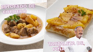 Estofado de CORDERO  Tartaleta de hojaldre con piña caramelizada // con Arguiñano