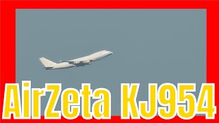 AirZeta Boeing 747 - MSN 30765 HL7645 KJ954 HKG-ICN Hong Kong to