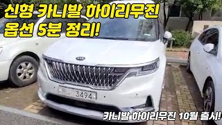 신형 카니발 하이리무진 추가되는 옵션 5분 정리! 카니발 풀체인지 하이리무진 옵션 정리!