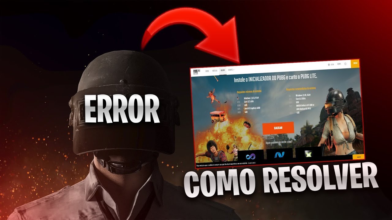 ERRO NO PUBG LITE PC BRASIL - COMO RESOLVER TODOS OS ERROS - 