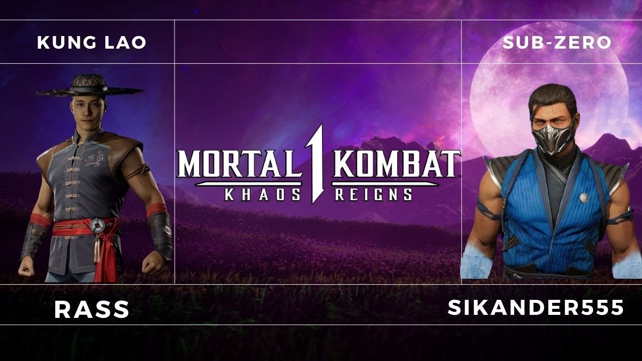 Rass (Kung lao) VS Sikander555 (WaterdragonWater) (Sub-Zero) | Mortal Kombat 1 Kombat league matches