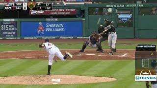 CWS@CLE: Alexei drills three-run homer to left field