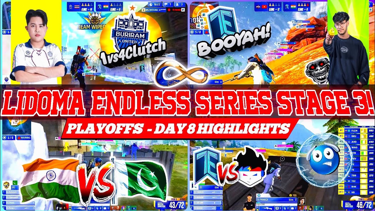 BRU-WASSANA 1vs4 against Team Elite | TSG vs ELITE in ENDLESS SERIES | ELITE vs FALCONS | TSG vs BRU