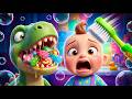 Brush Brush Dino Teeth Song 🦖 Nursery Rhyme & Baby Song 🪥 Healthy Habits Brush Your Teeth Songs