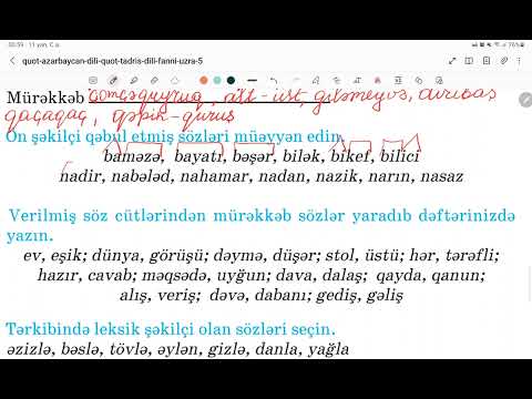5-ci sinif Azərbaycan dili səh-108 Dil qaydaları üzrə təkrar.